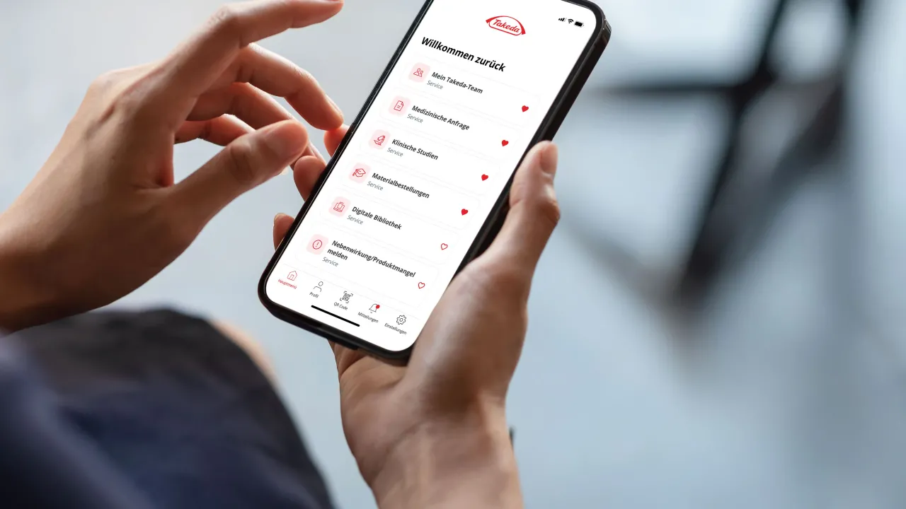 takeda app on smartphone